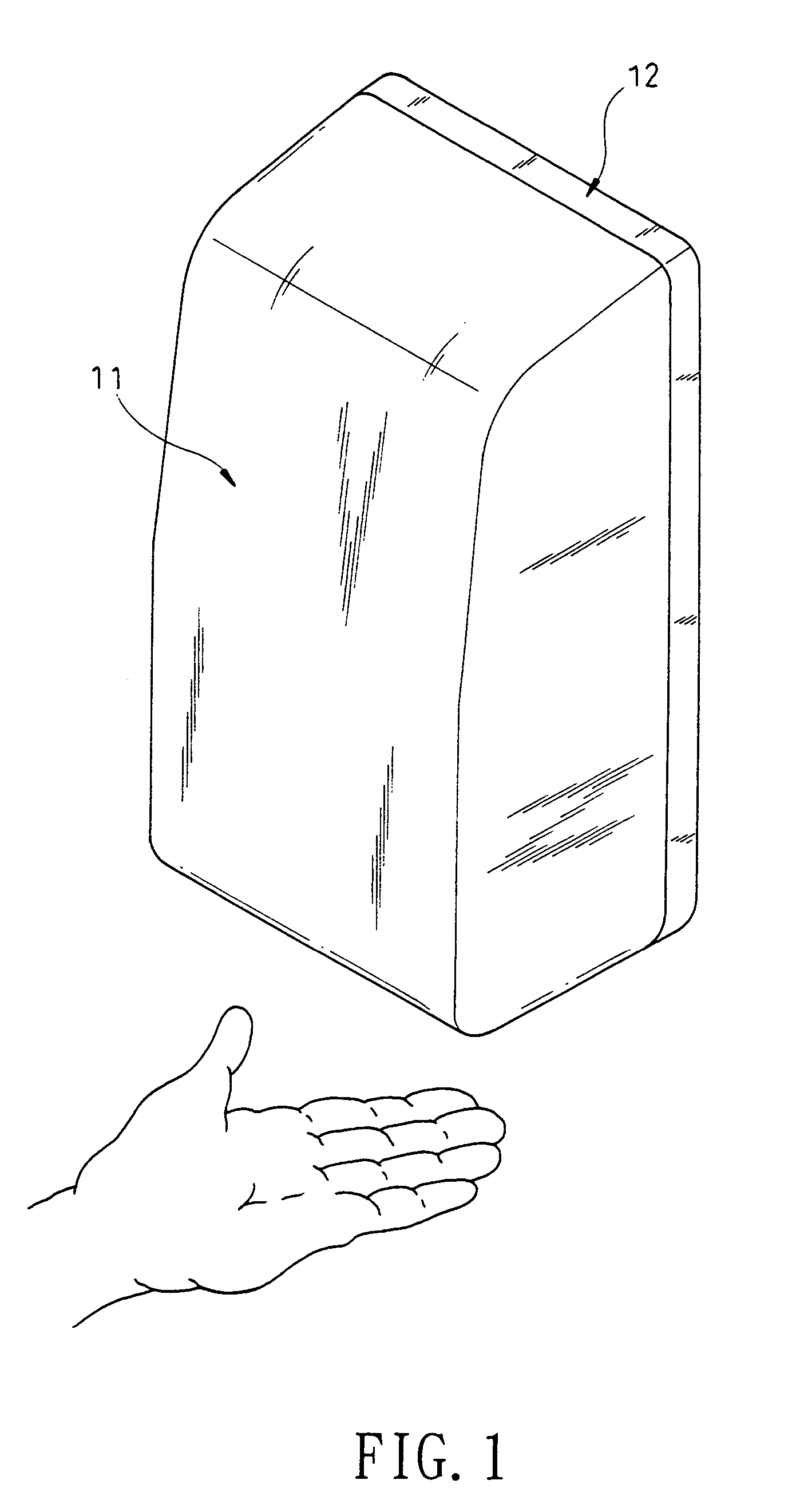 Automatic soap dispenser structure