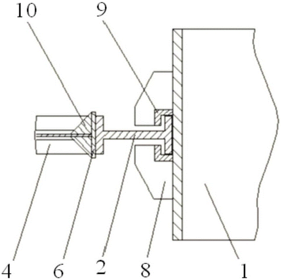 An anti-shaking device for preventing the wall of a flame boiler from shaking