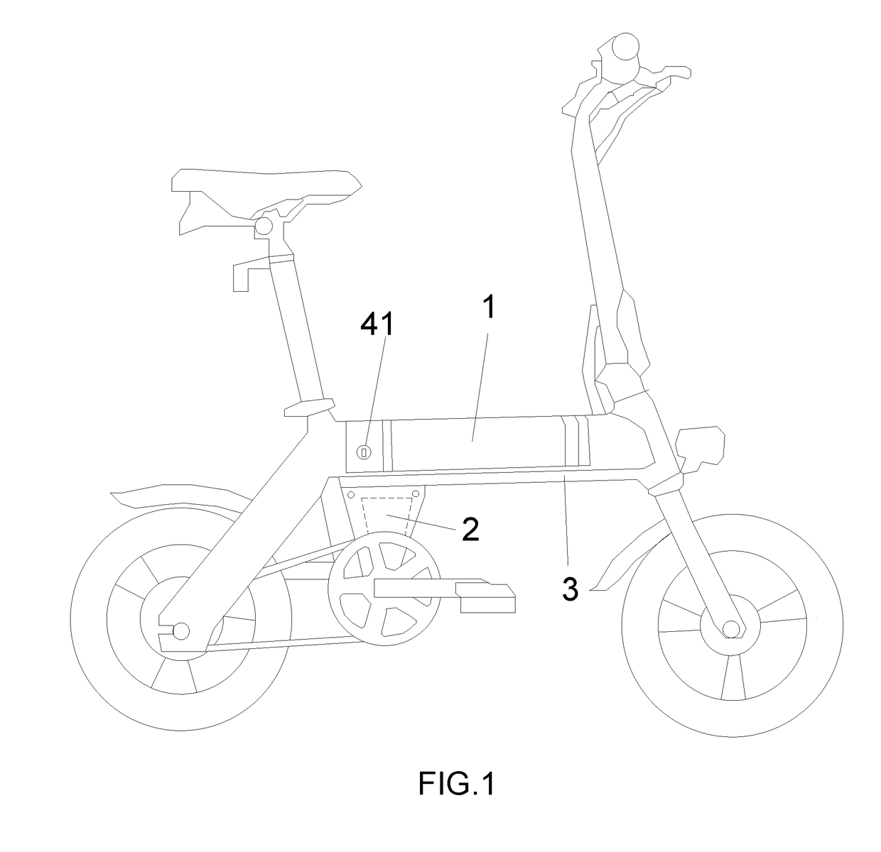 Anti-theft battery box structure for electric bicycle