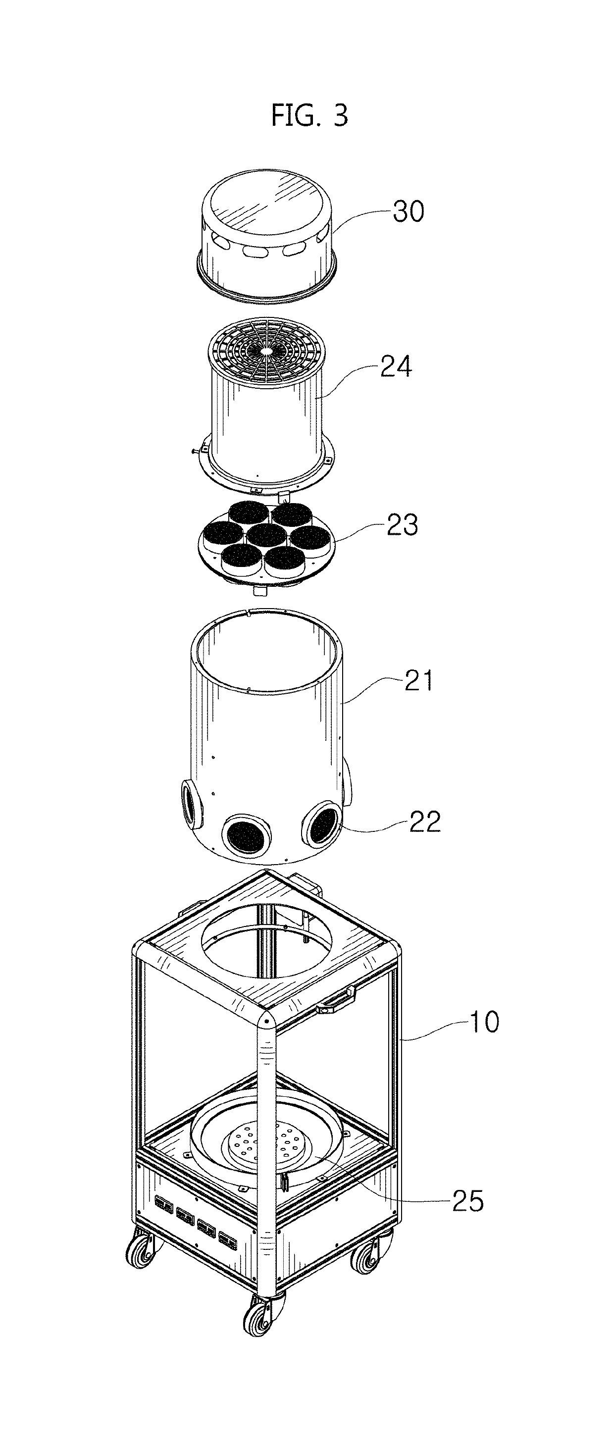 Hydrogen peroxide vapor detoxifying system using honeycomb structure