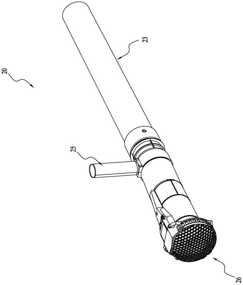 Backpack type blower system and blower device