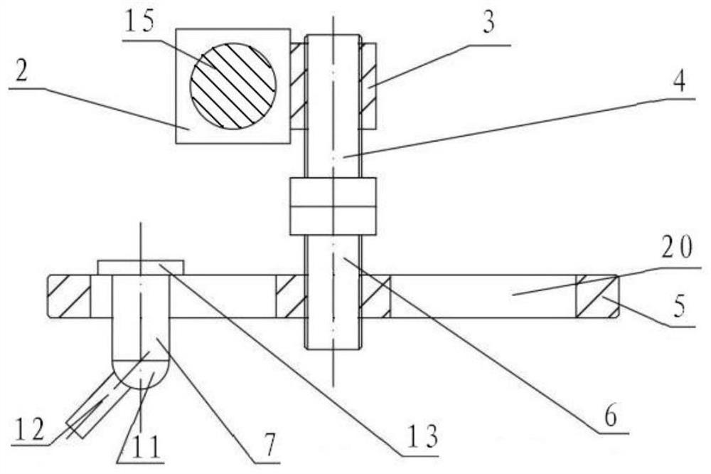 Closed type five-degree-of-freedom object interference gas flame observation equipment