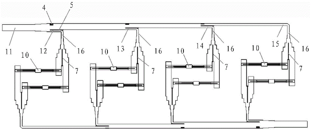 Millimeter-wave multi-channel space waveguide power distribution synthesizer and method