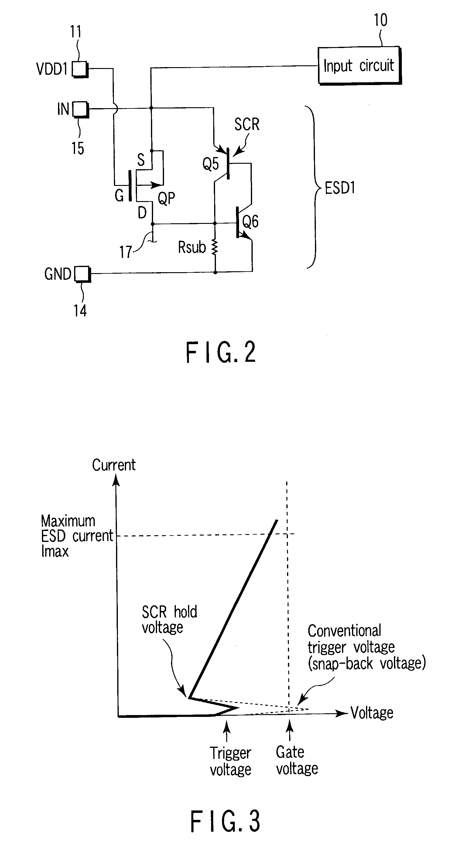 Protection circuit section for semiconductor circuit system