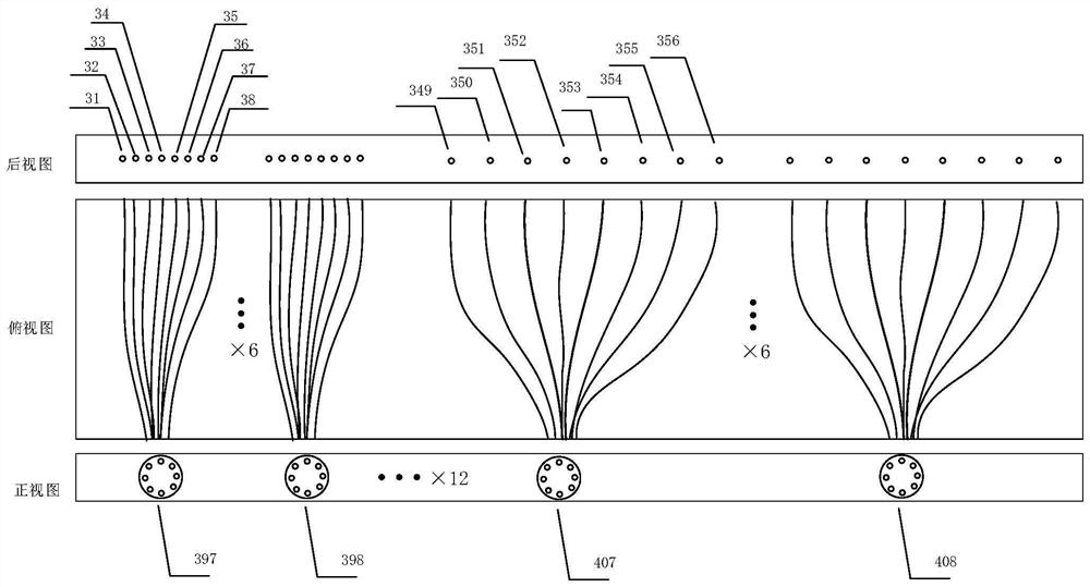 MPO interface-based single fan-in and fan-out multi-channel optical module