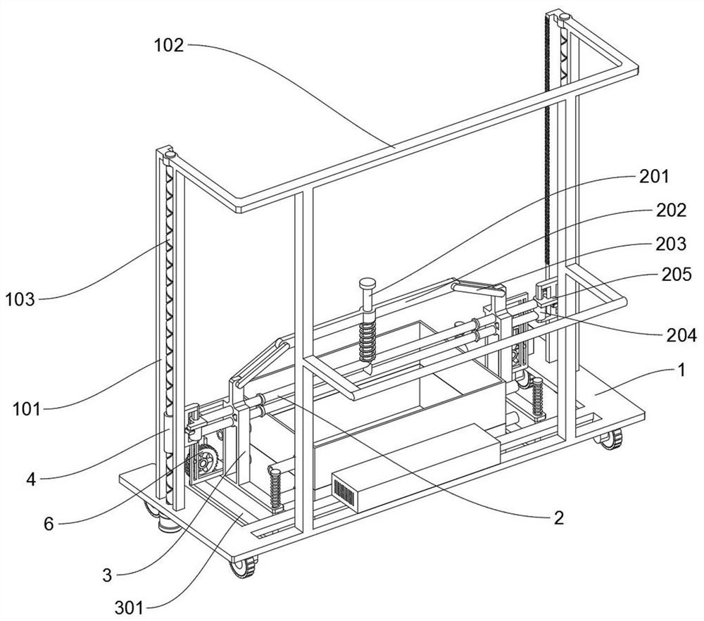 A casting mold separating device for pump casing casting