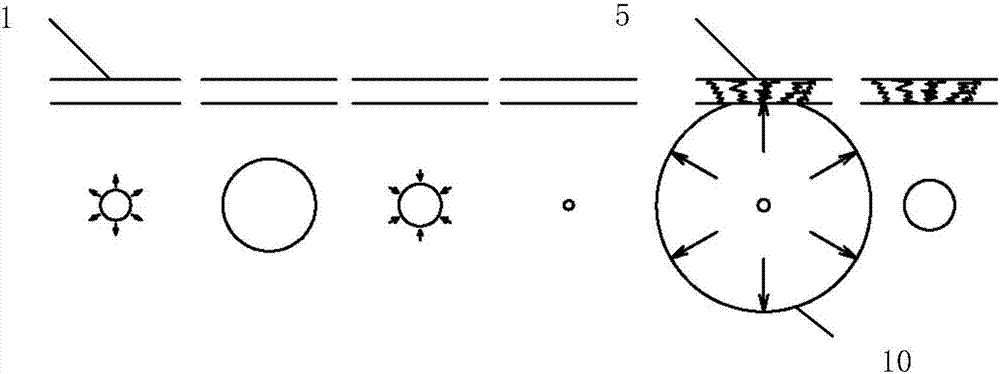 Bubble ice breaking method