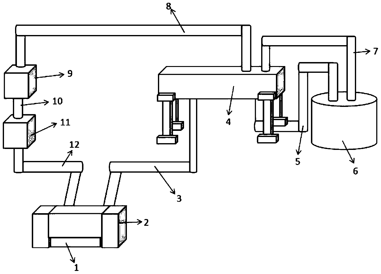 A liquid cooling device for automatic heat dissipation