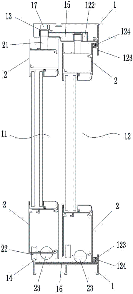 Berth type single-rail all-around sliding door