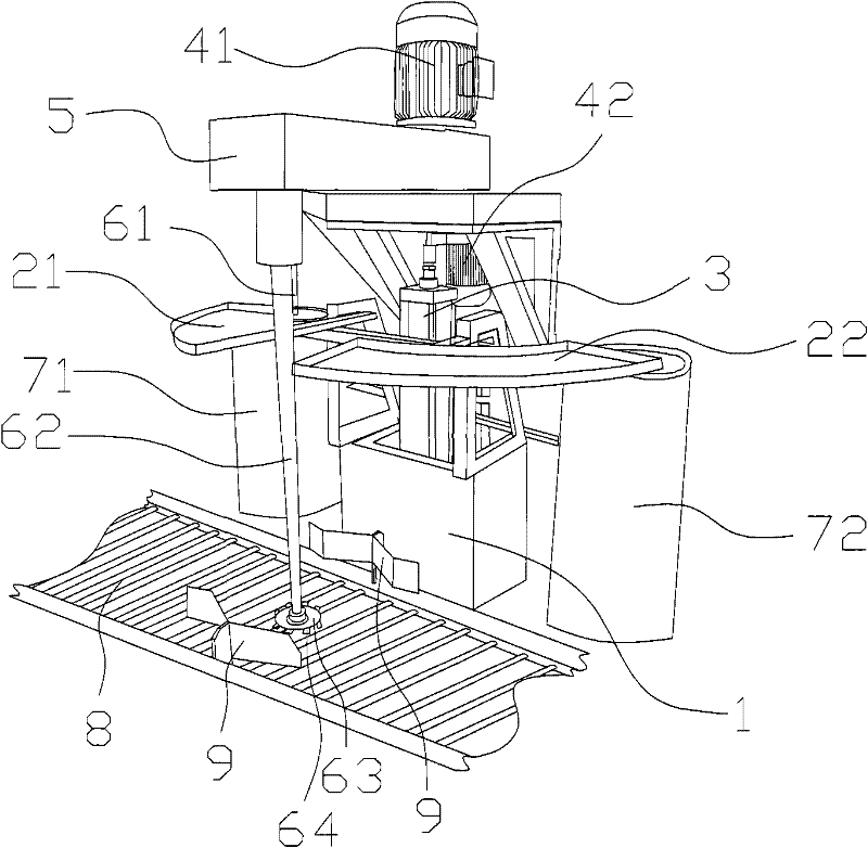 Double-station dye stirring device