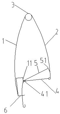 Ejection fishing mechanism and corresponding water-soluble component