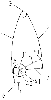 Ejection fishing mechanism and corresponding water-soluble component