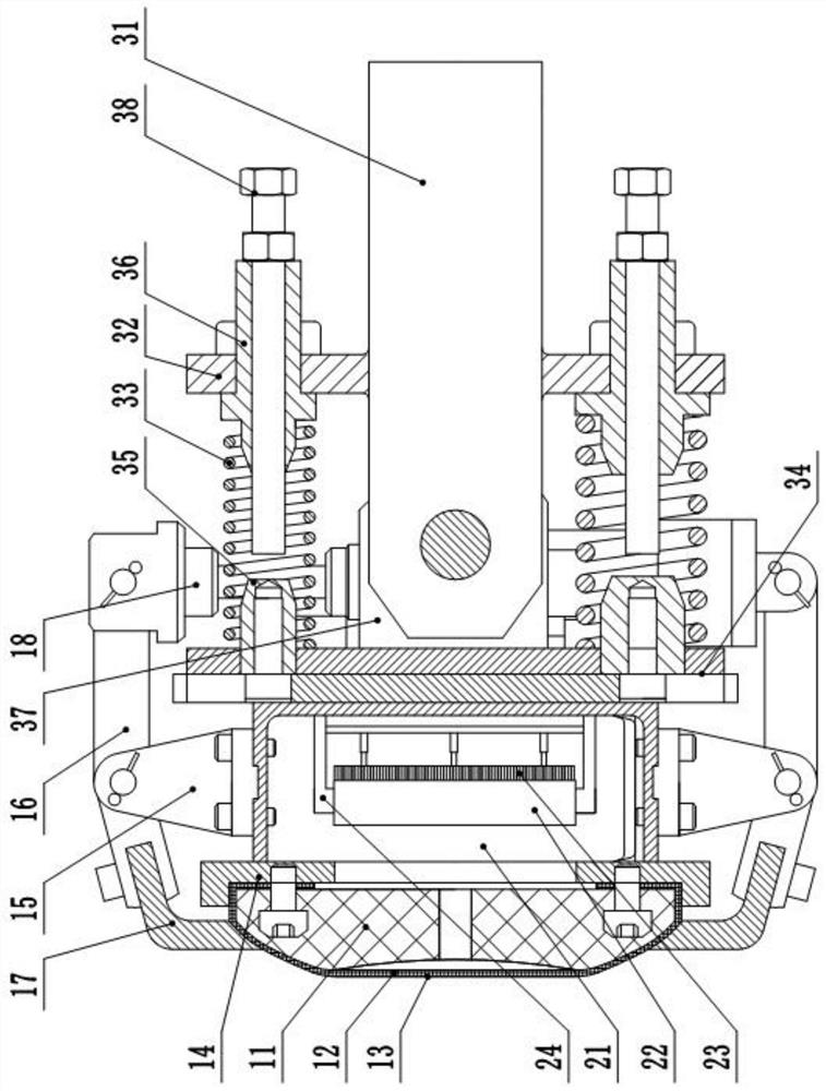 Online polishing device for roller of battery pole piece rolling mill