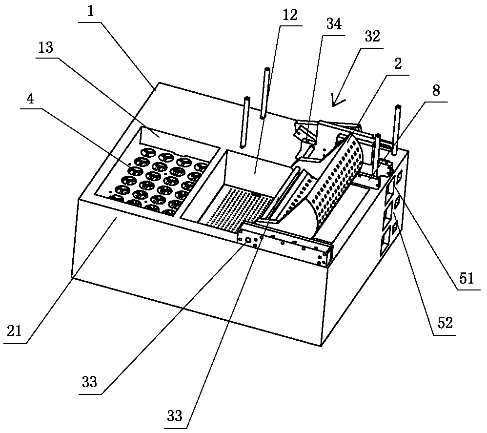 Unfreezing device for frozen semen of animal