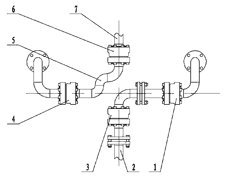 Pipeline steering mechanism of crane type marine cryogenic fluid filling device