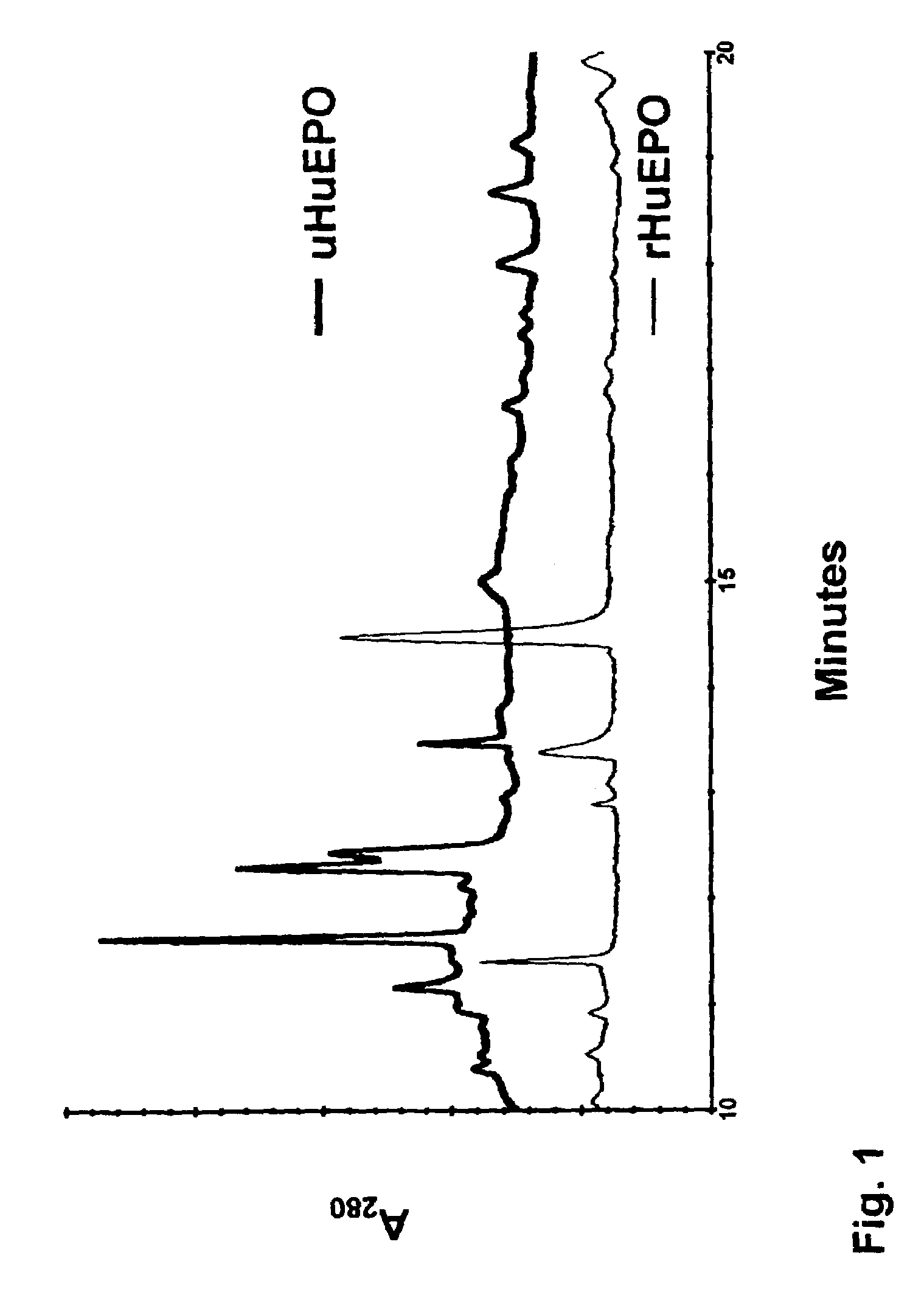 Determination of recombinant glycosylated proteins and peptides in biological fluids