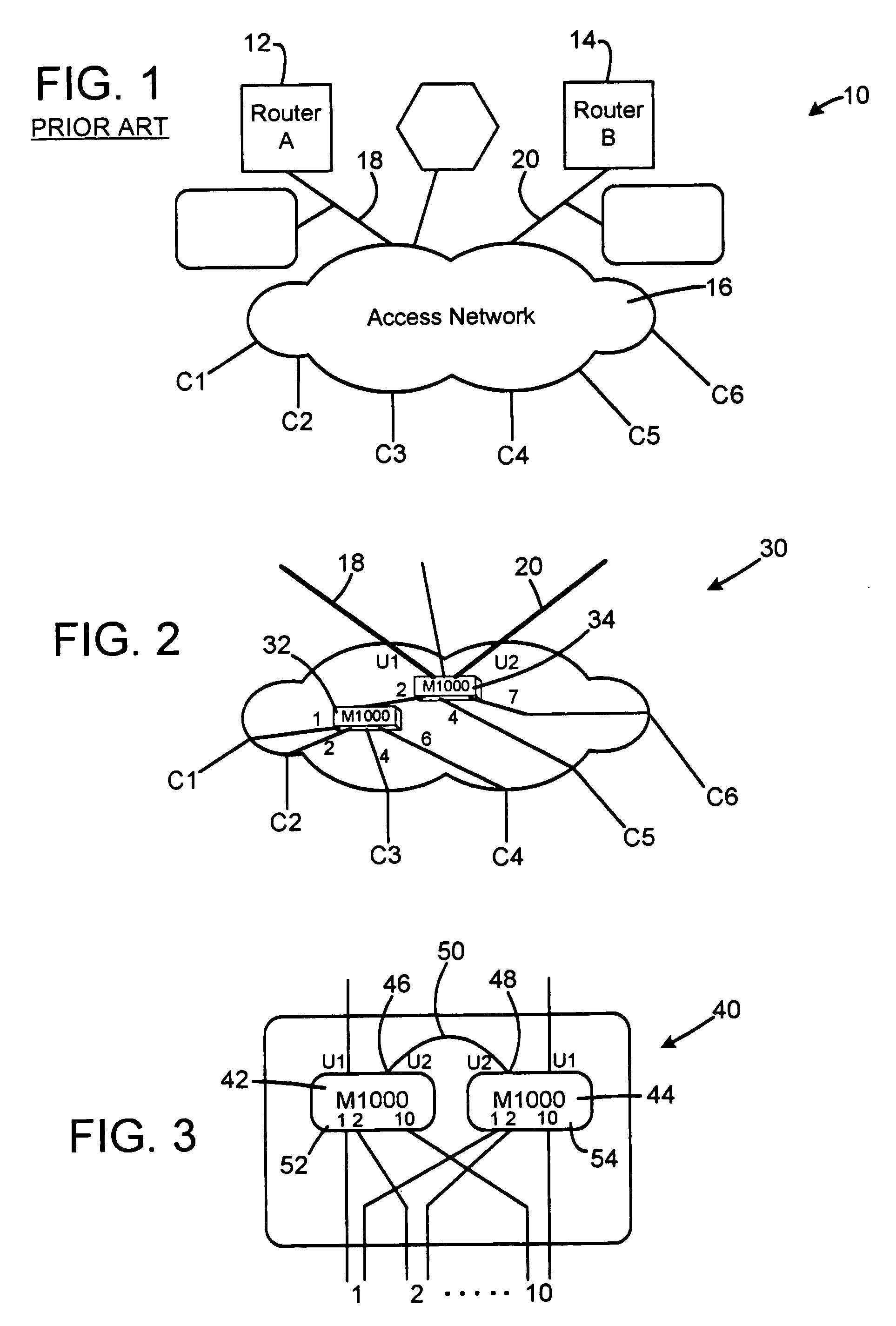 Restoration mechanism for network topologies