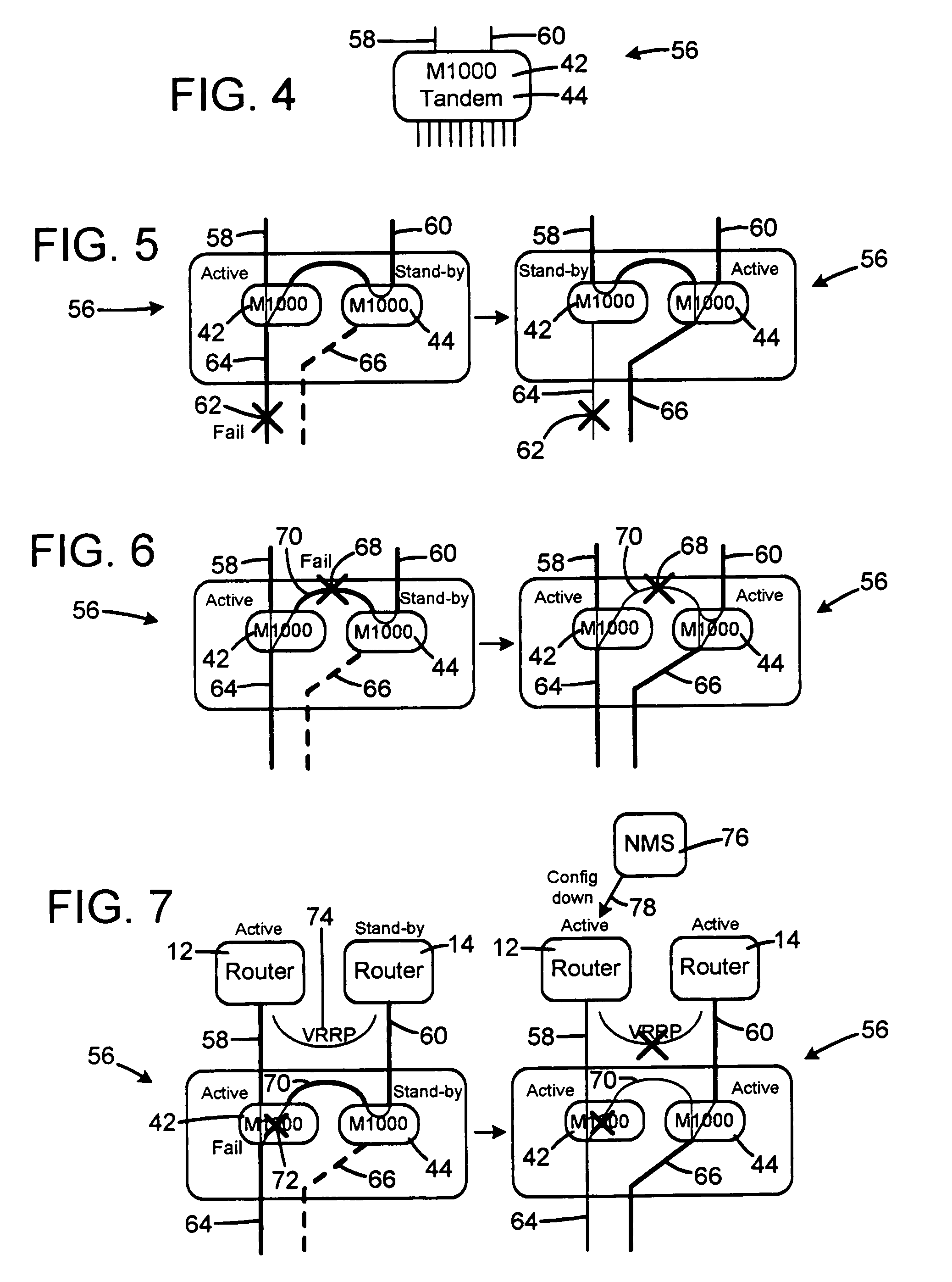 Restoration mechanism for network topologies