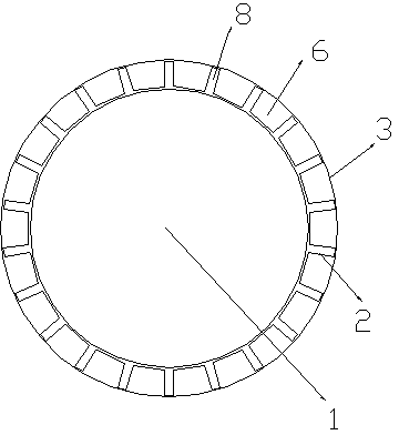 Fine-count groove filter stick and fine-count groove composite filter stick