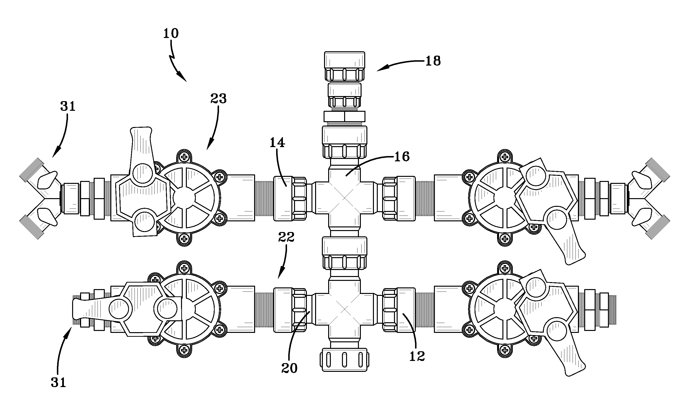 Lawn watering apparatus and method of use