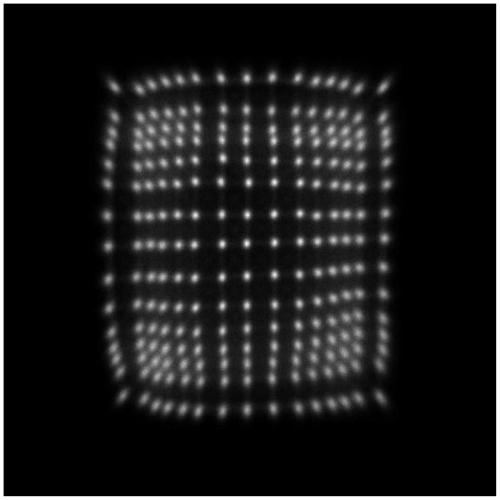 A scintillator array luminescence decay time testing method