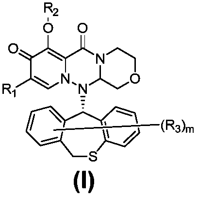 Polycyclic pyridone compound as well as pharmaceutical composition and application thereof