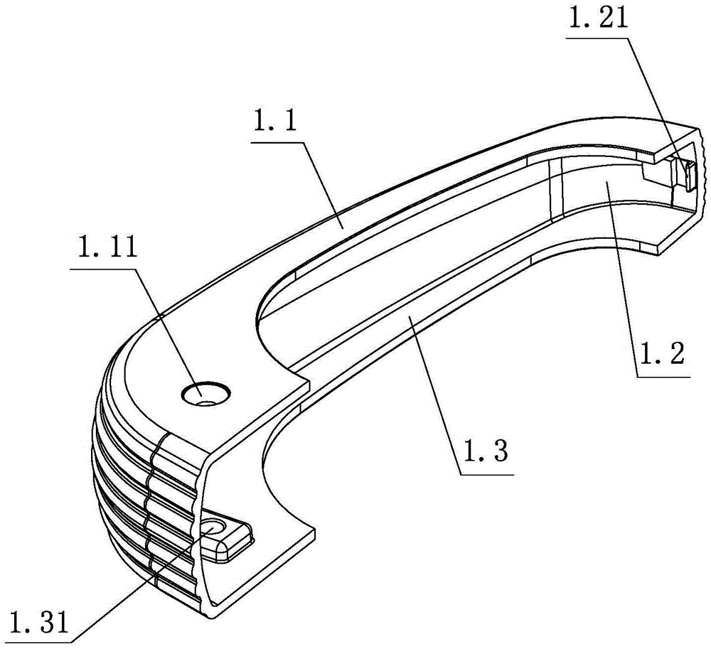 Metal handle structure of refrigerator