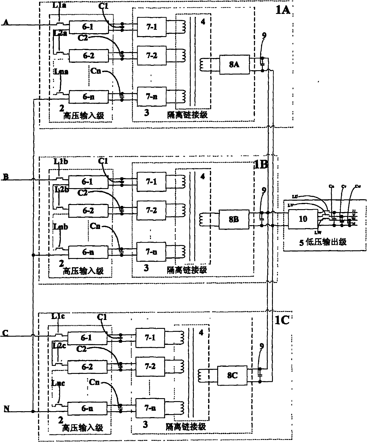 Power electronic transformer having multi-winding isolation transformer