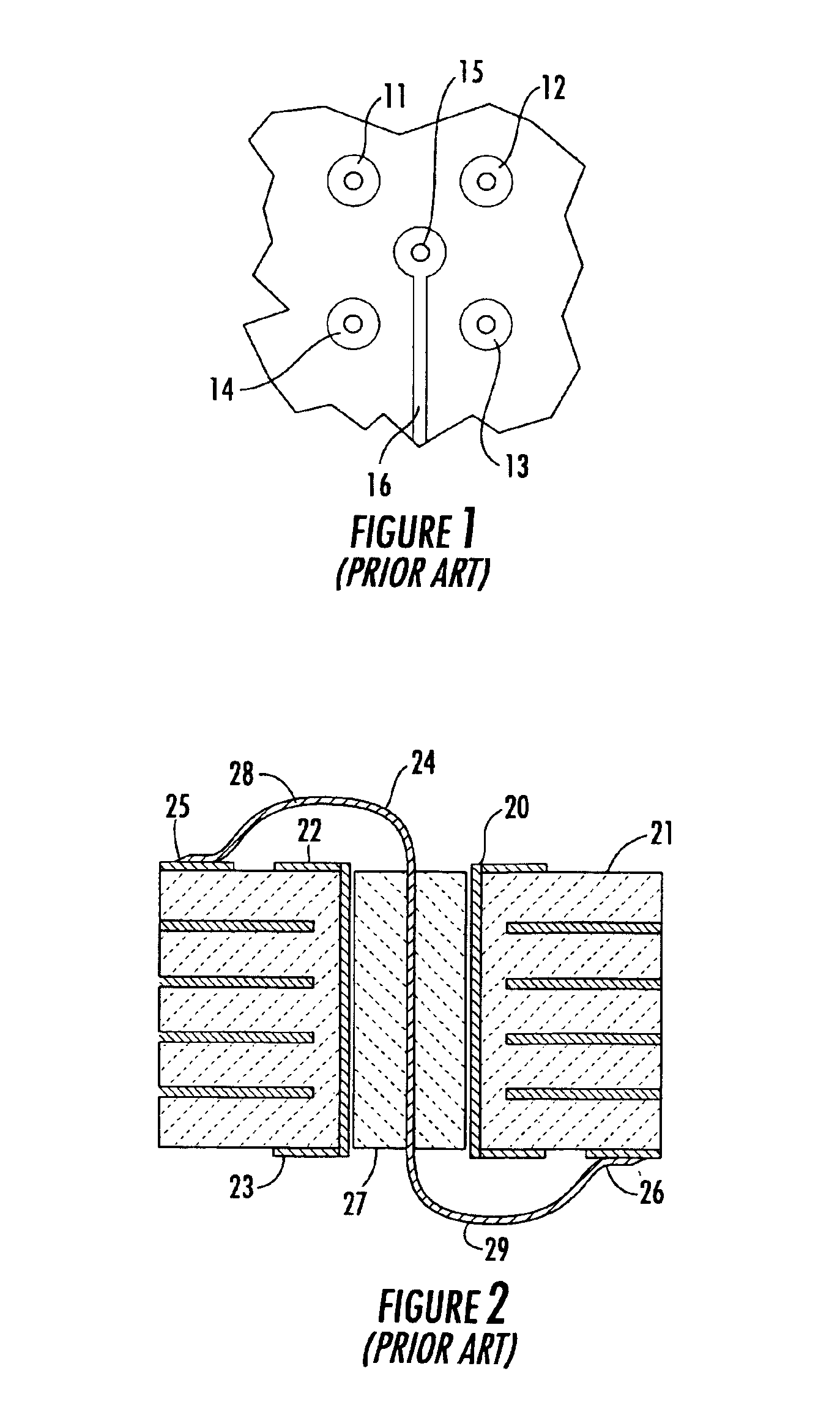 Conductor-within-a-via microwave launch