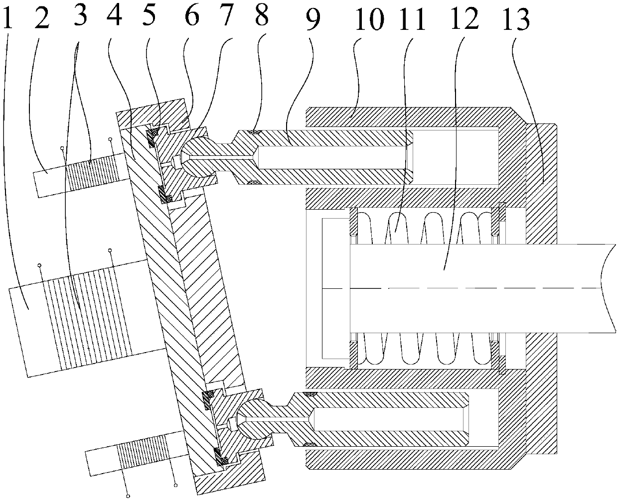 Magnetic sliding shoe pair for axial plunger pump and motor and control method