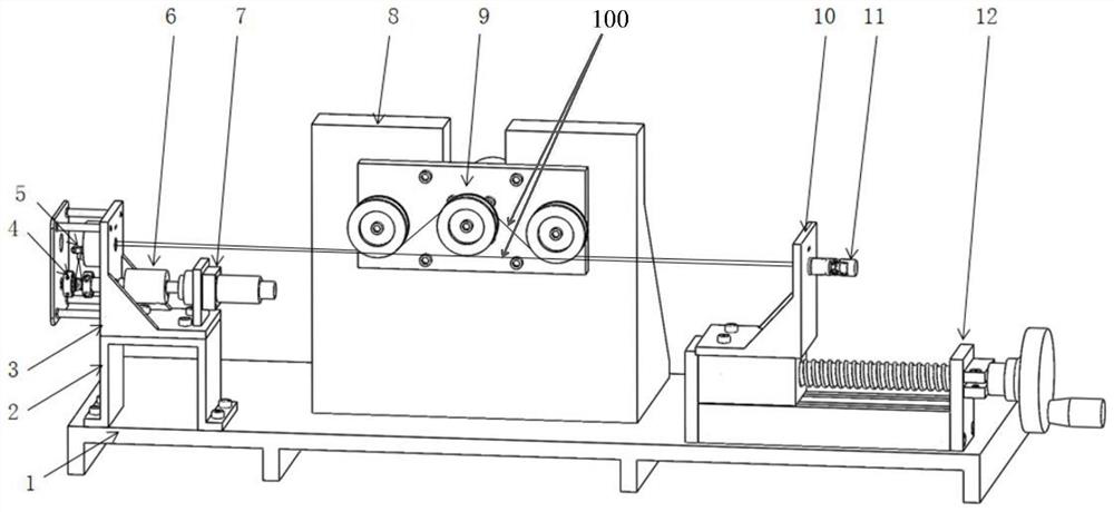 Platform and method for testing reliability of different-motion-freedom-degree wire transmission structure of surgical instrument