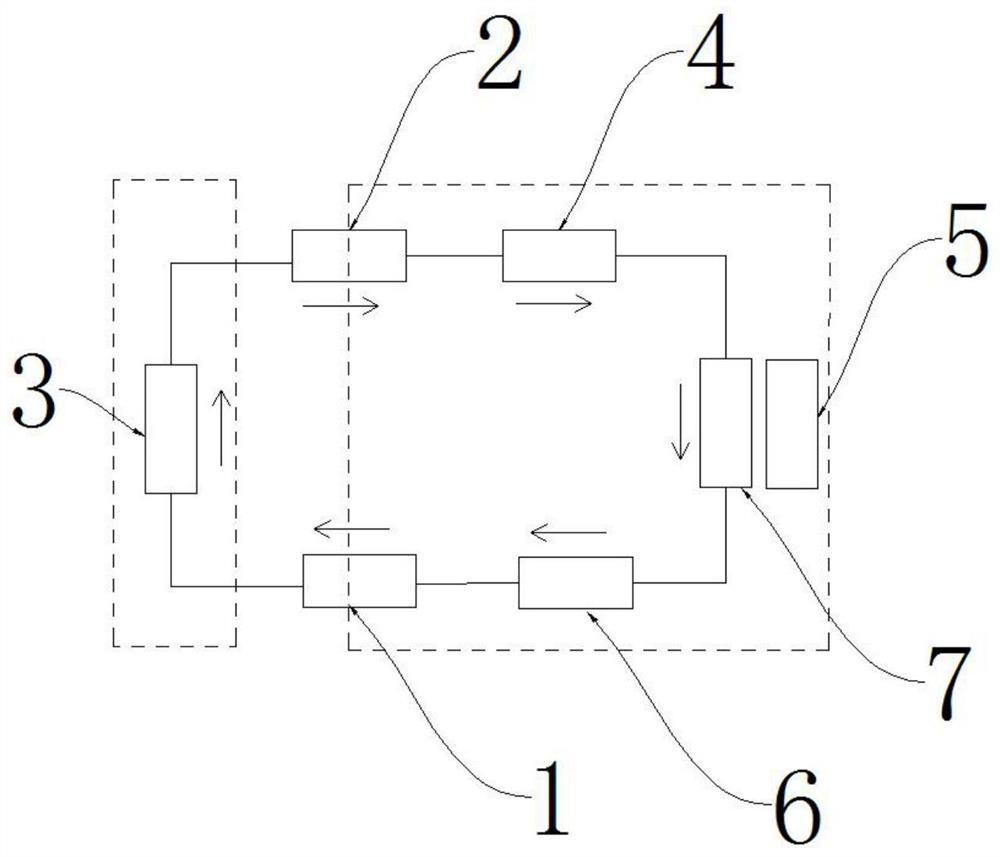 An online test method for the power of the fan motor of an outdoor unit of an air conditioner