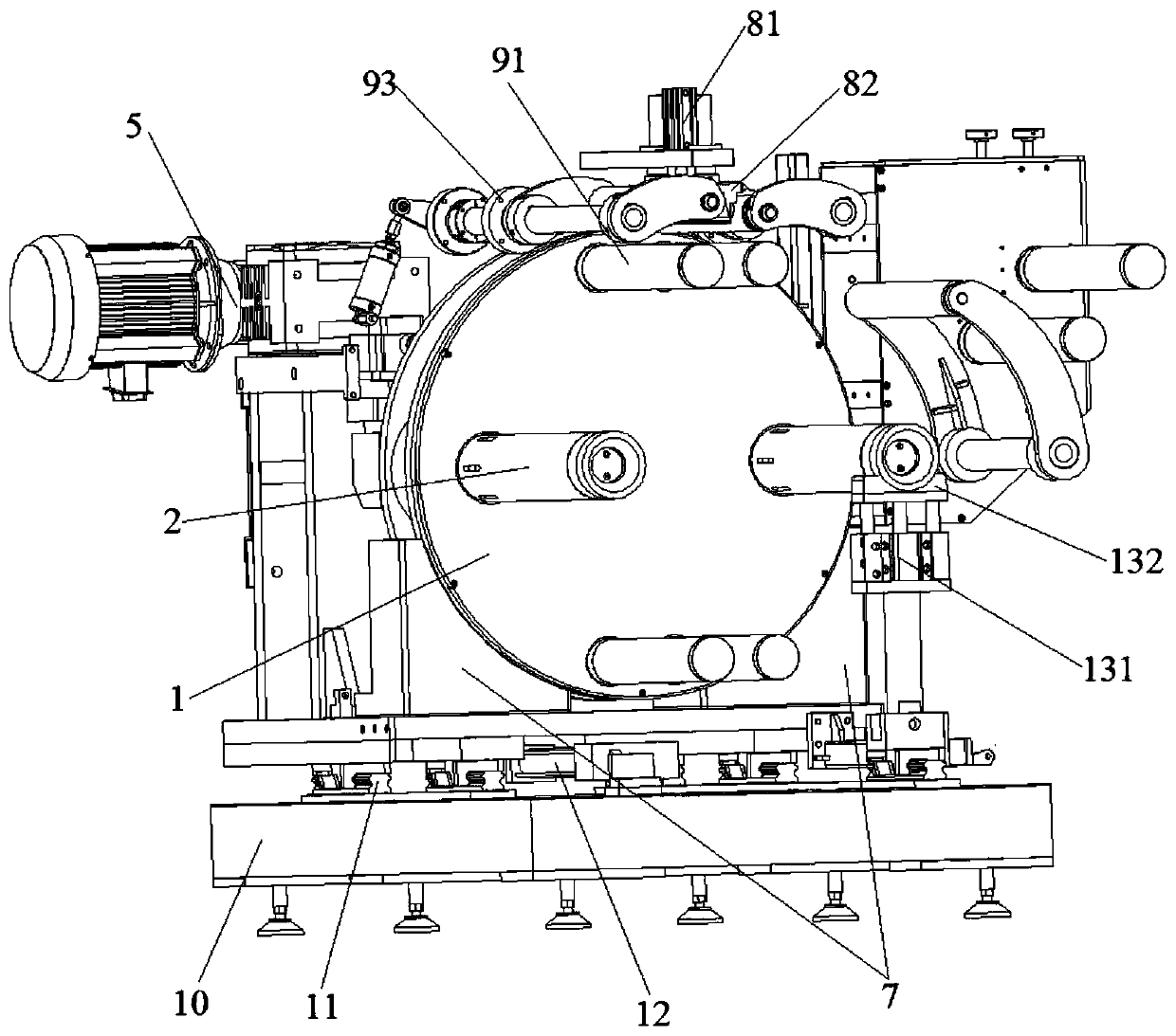 Direct-connection cantilever-type self-reel-changing reeling and unreeling device