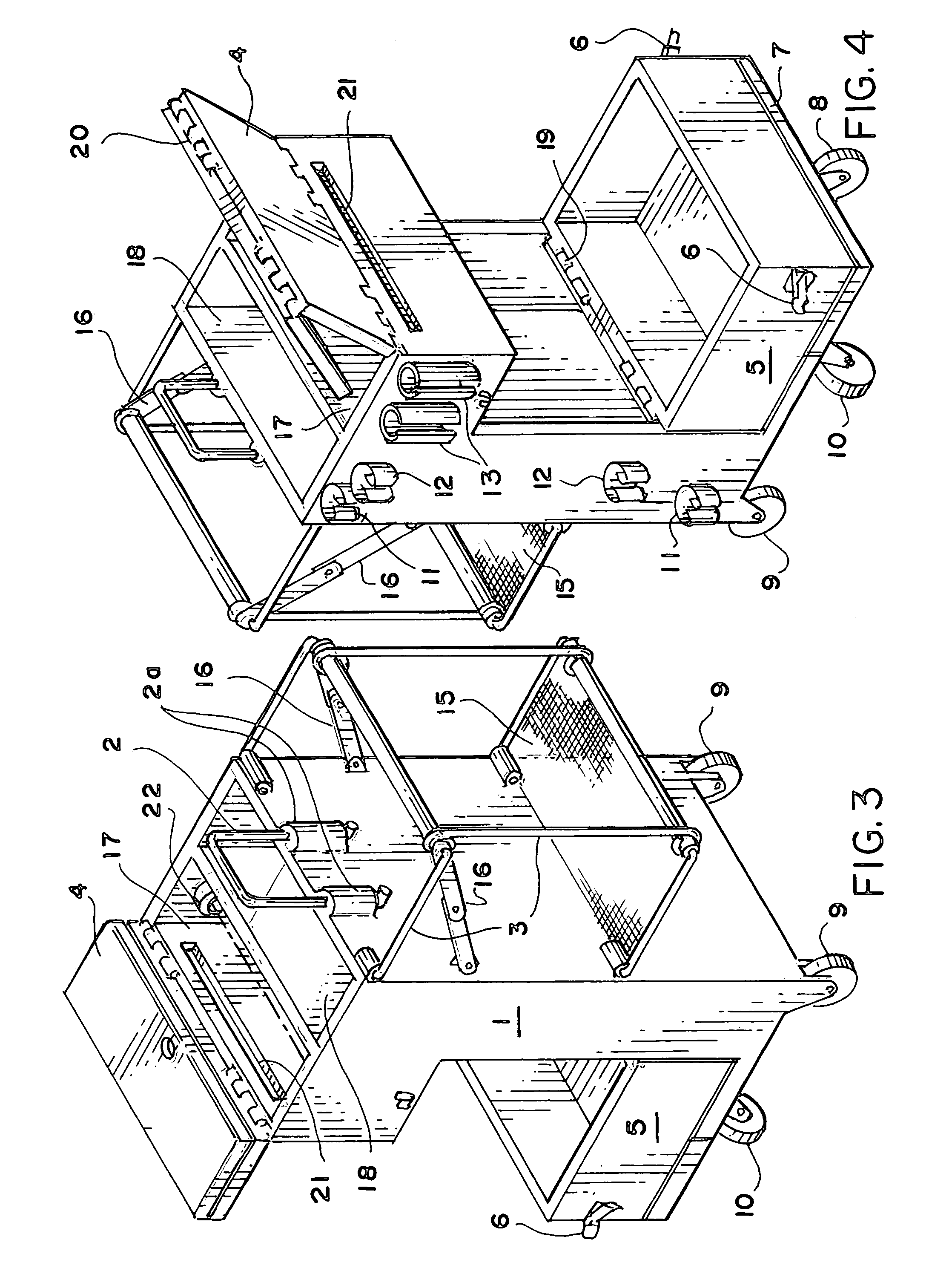 Self-contained utility cart