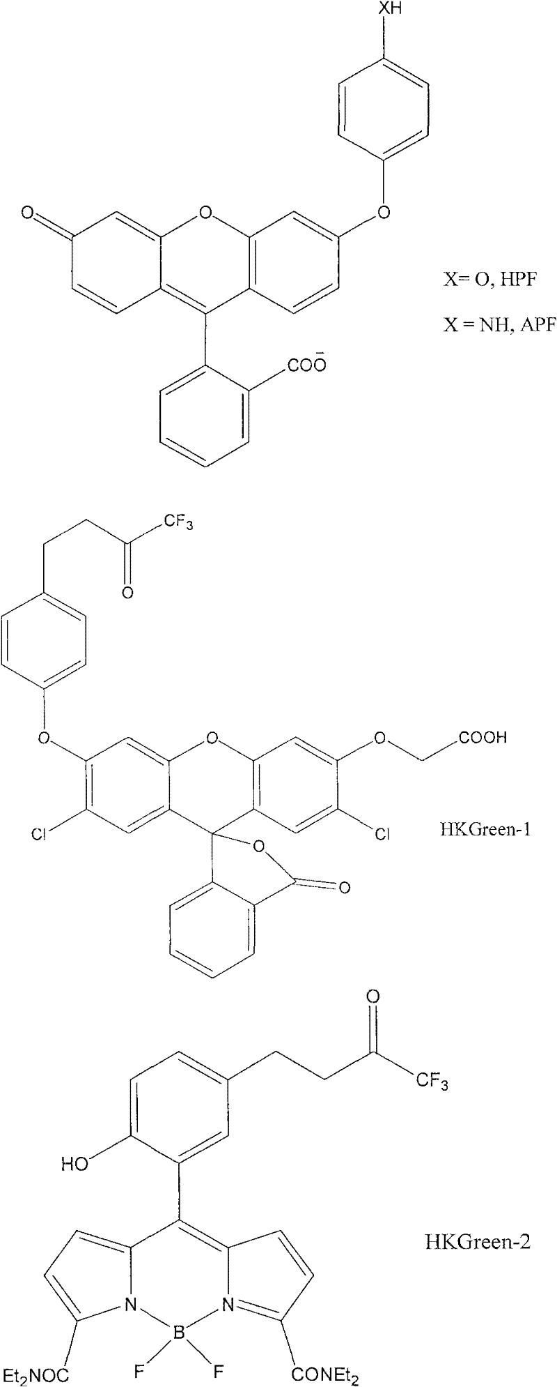 Fluorescent probe and its application in reversible detection of peroxy nitrosyl