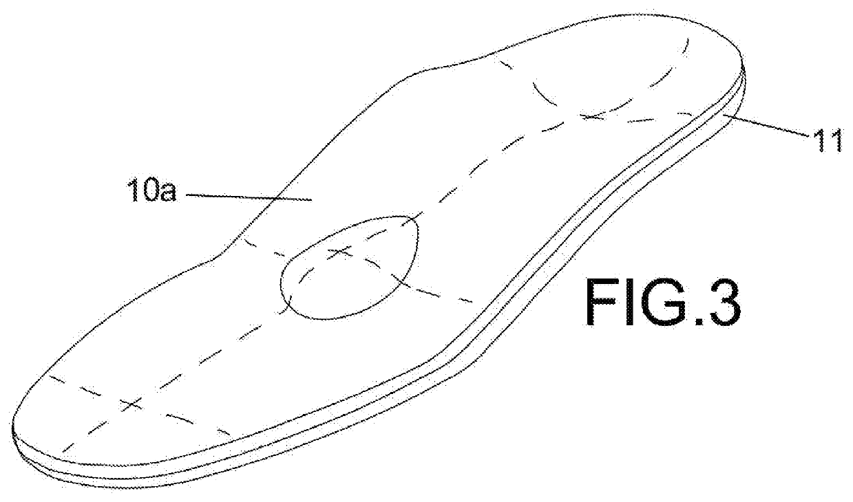 Method for manufacturing an orthopaedic insole and product thus obtained