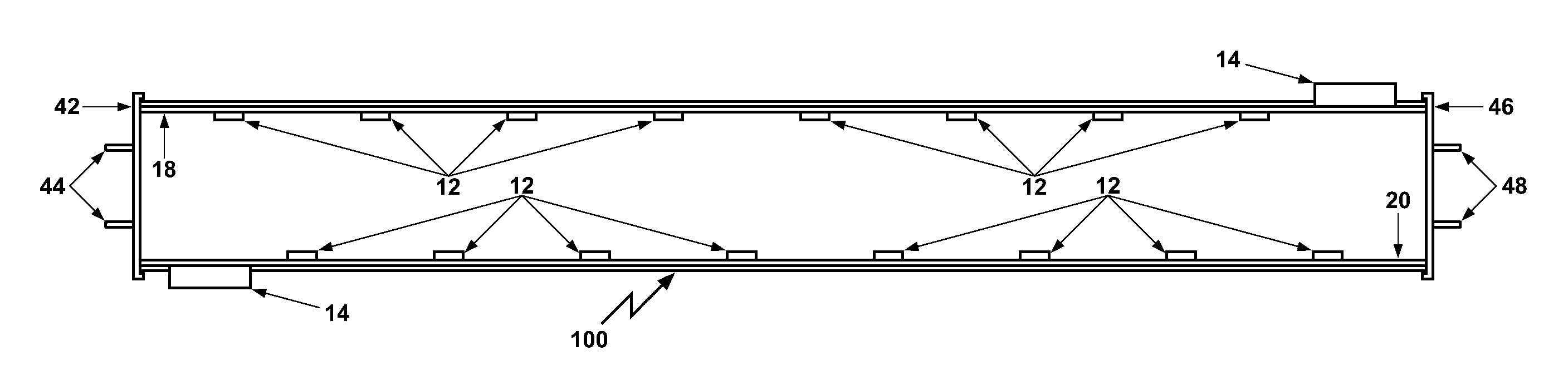 Reflective light tube assembly for LED lighting