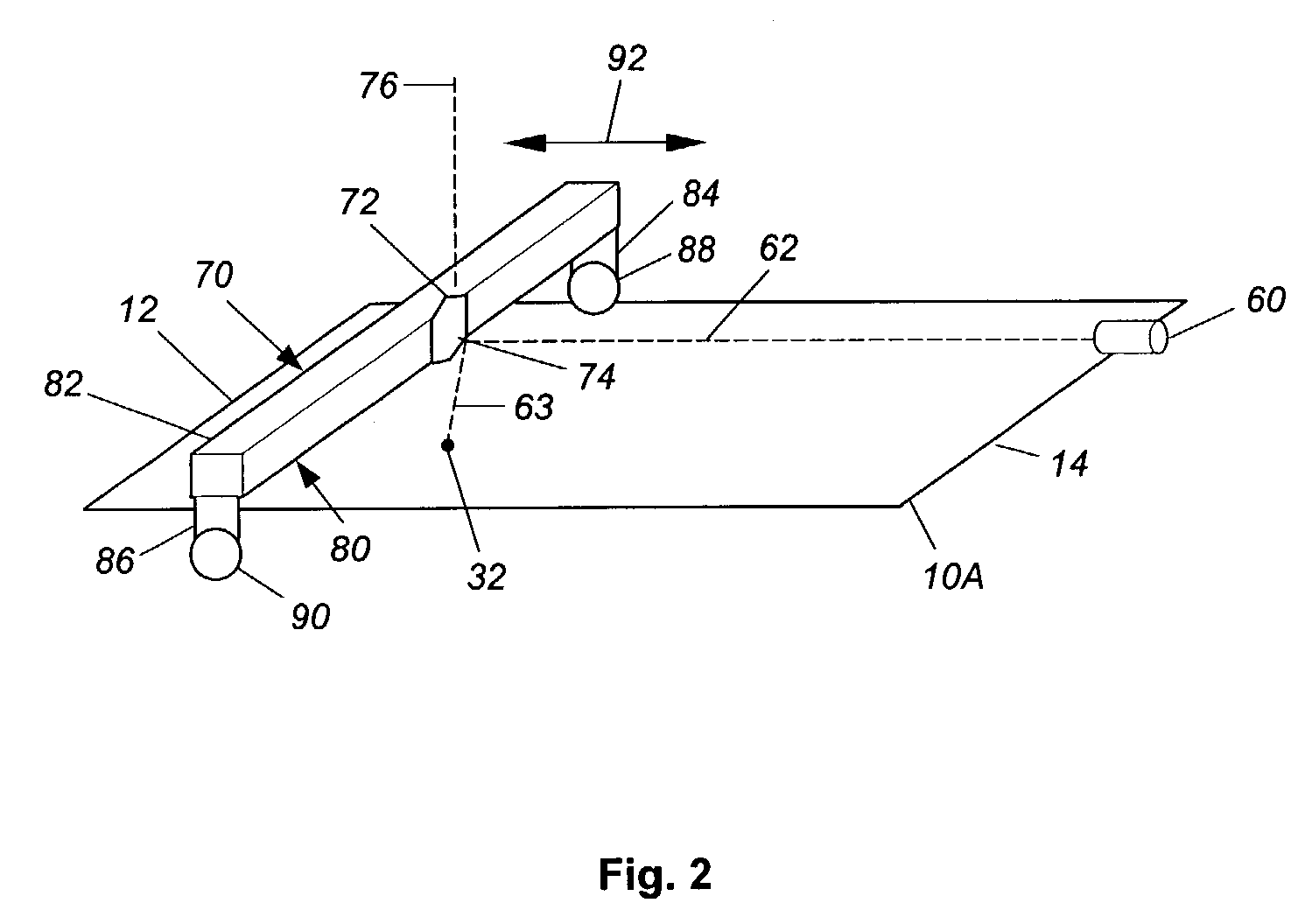 Switch control with light beams