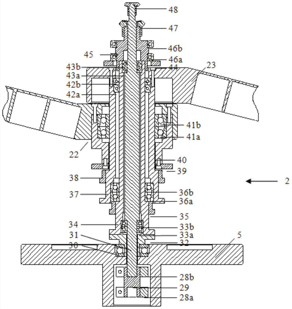 A four-degree-of-freedom coaxial output mechanism