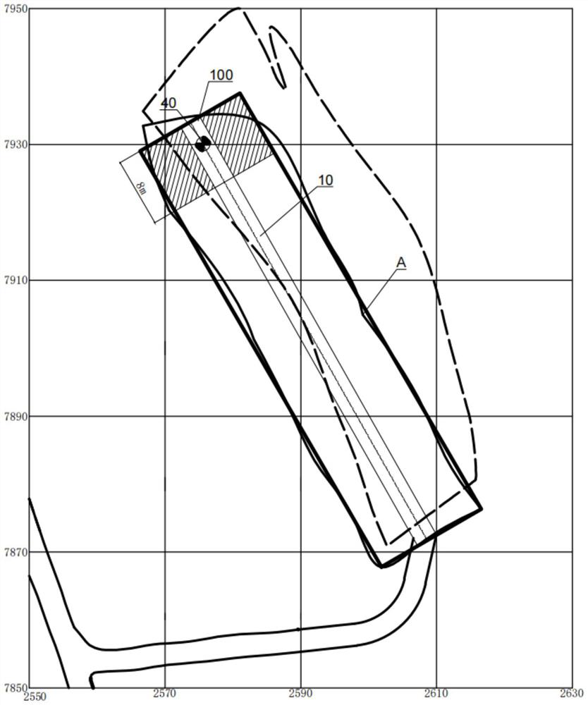 Retreating type multi-layer stoping mining method for ore body with inclination from thin to medium thickness