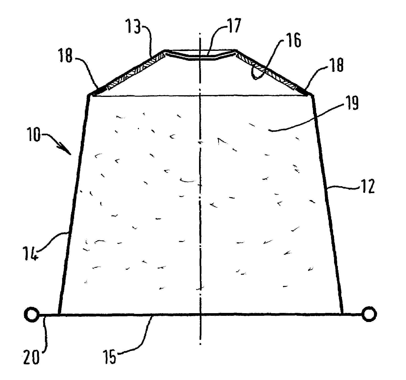 Closed cartridge for preparing a beverage for extraction under pressure