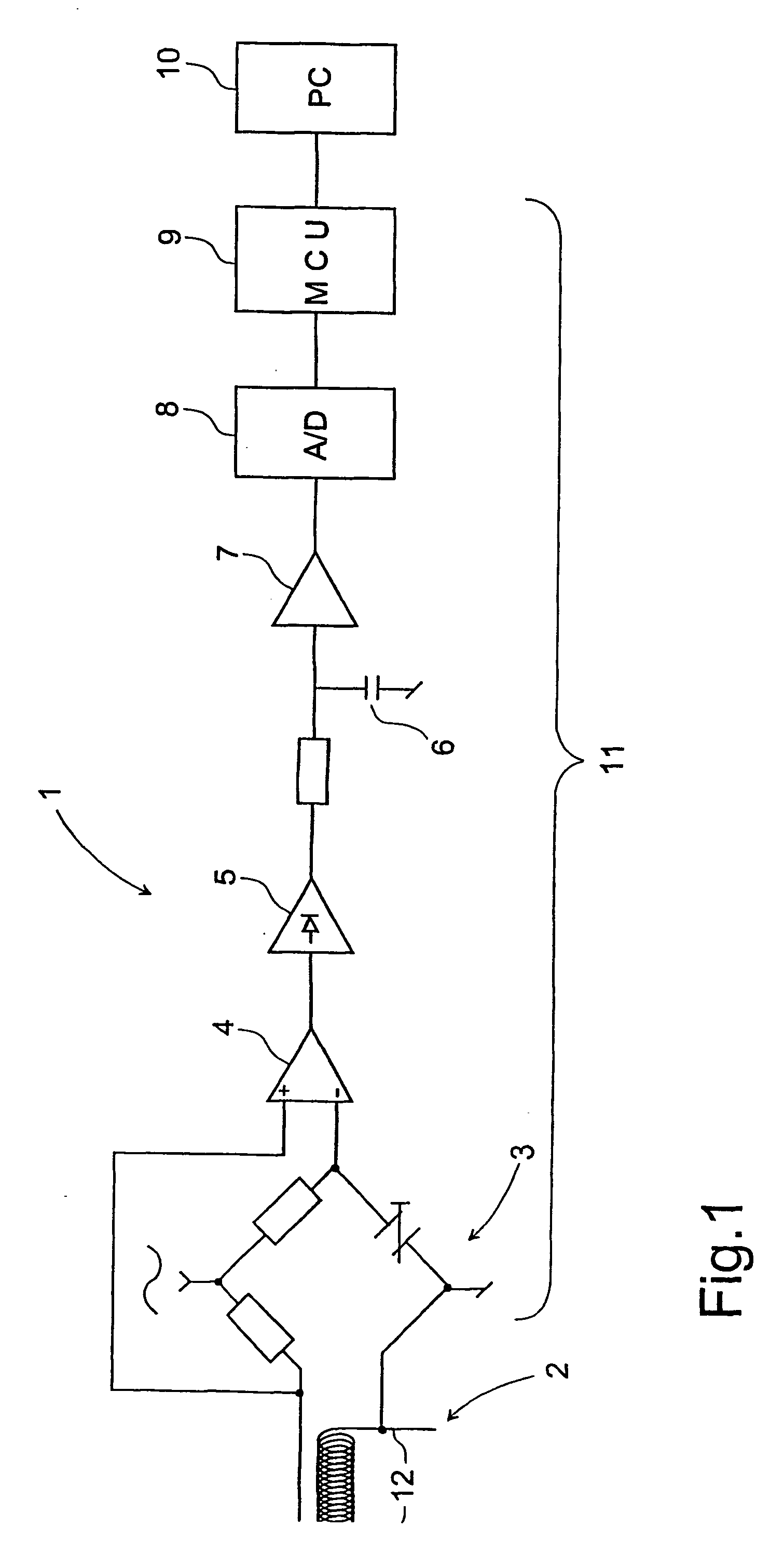 Apparatus for the registration of weight