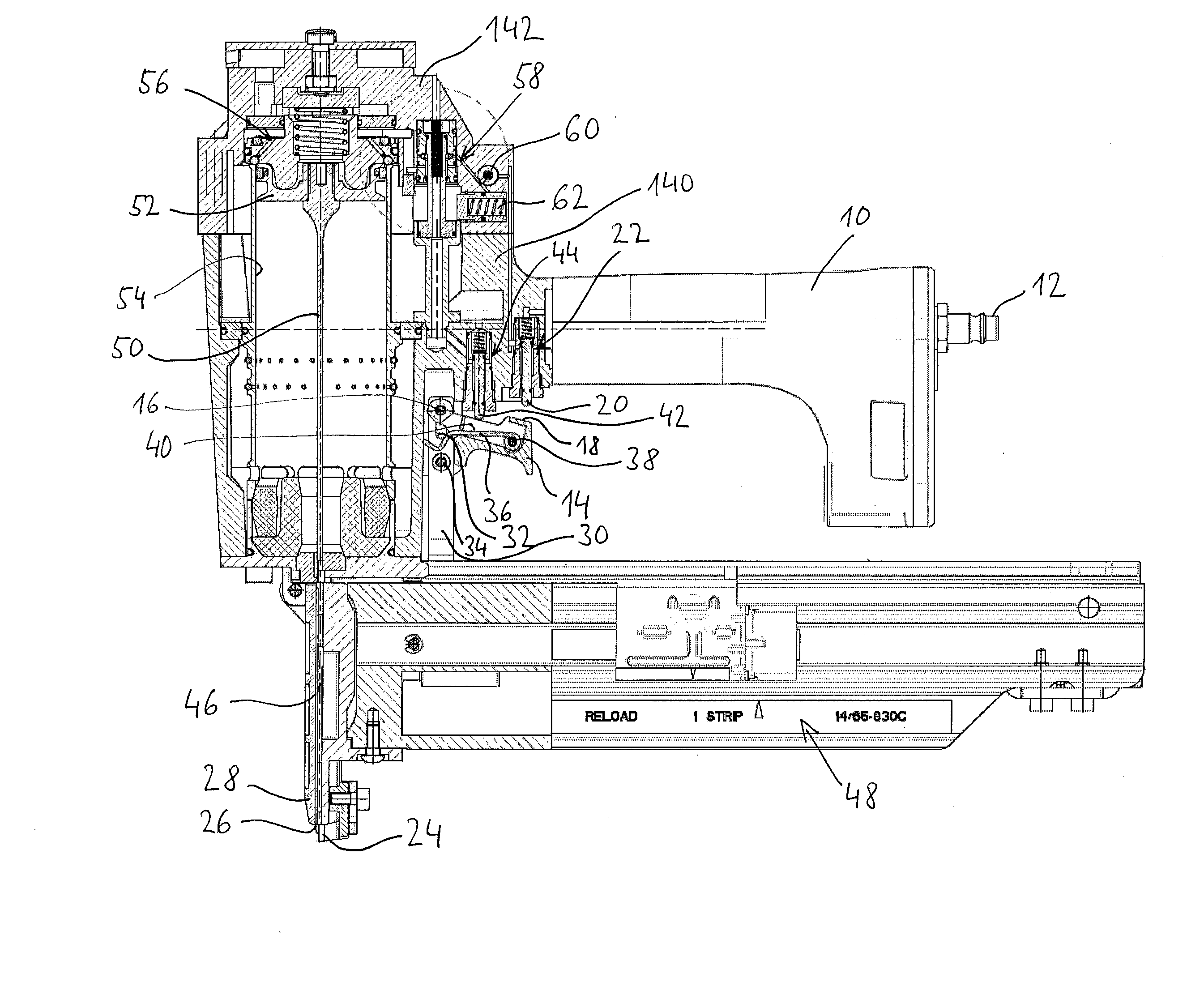 Pneumatic nailer comprising a manually actuatable trigger and a contact feeler