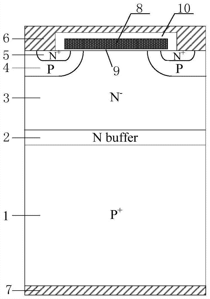 A kind of preparation method of fs-igbt