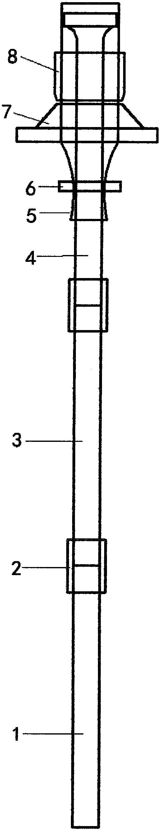 Anti-shock ground pressure extension bolt