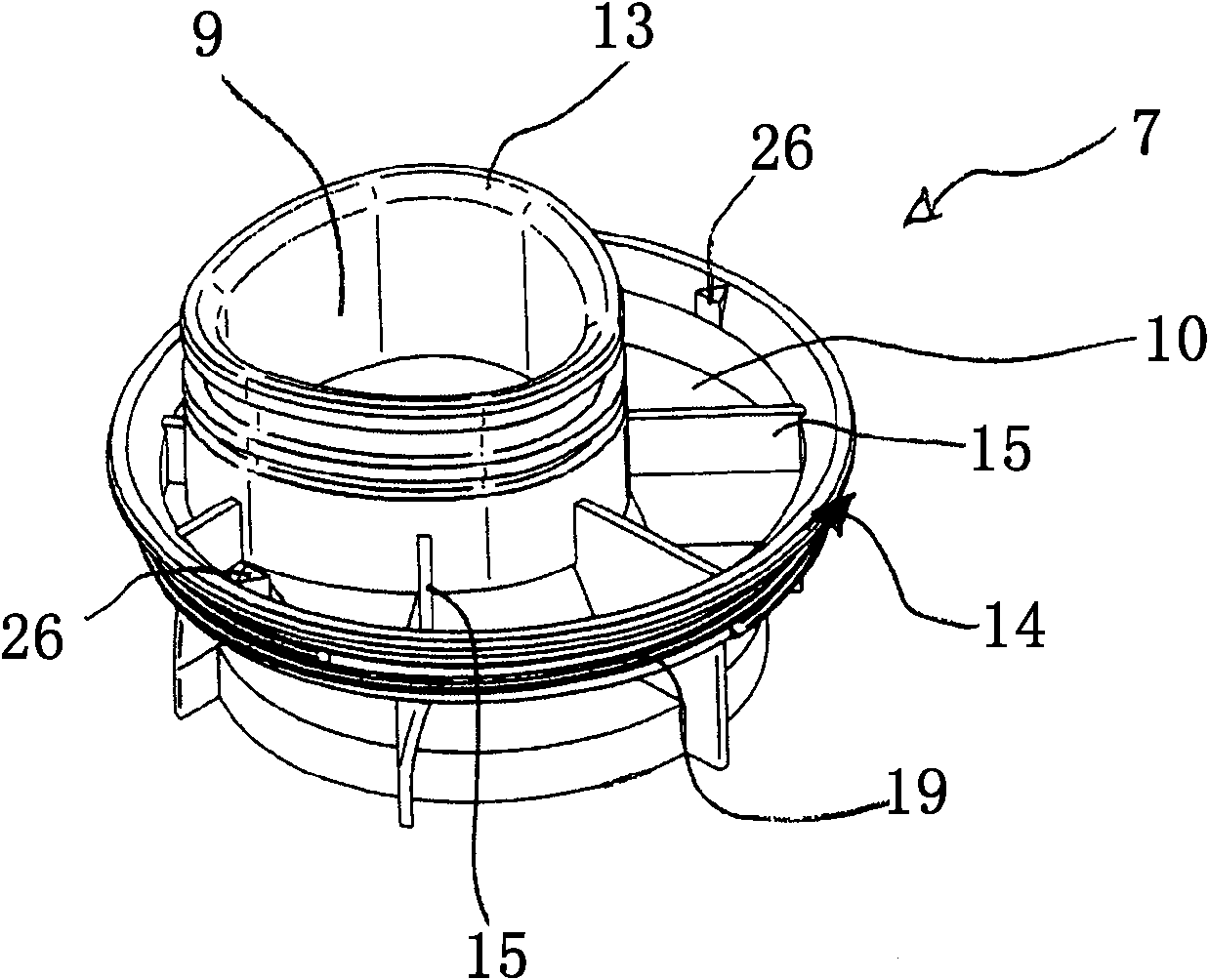 Filter element and compressed air filter for separating foreign matter from a compressed air stream