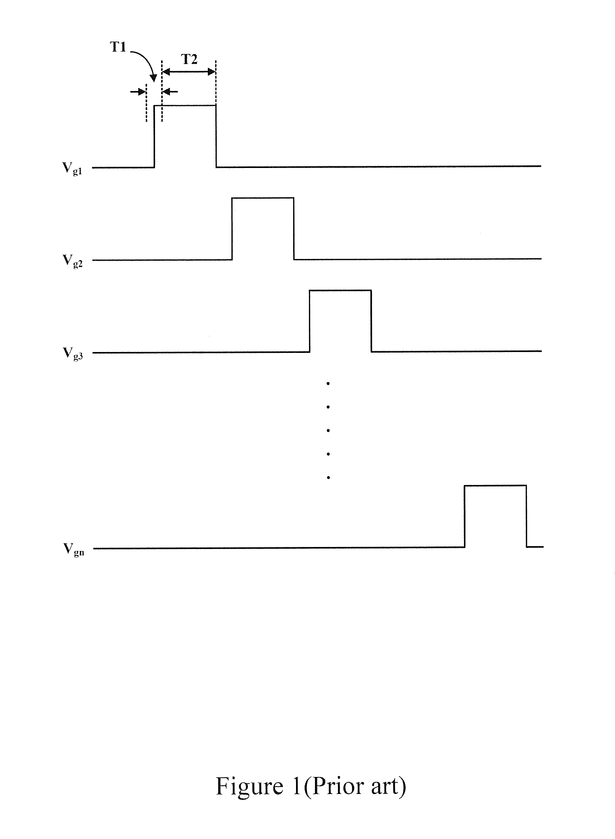 Power circuit of displaying device