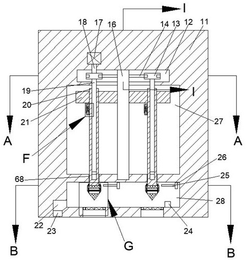 Geological prospecting equipment for multipoint rock drilling sampling mixed collection