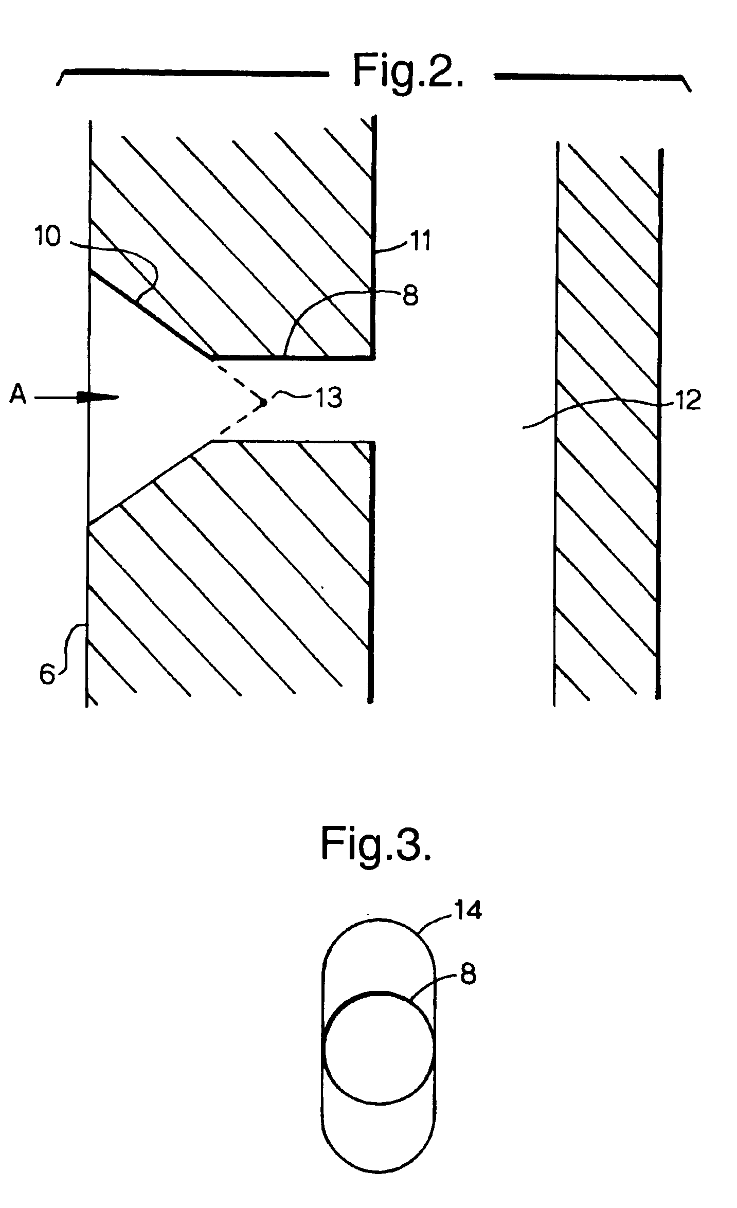 Method of forming a shaped hole