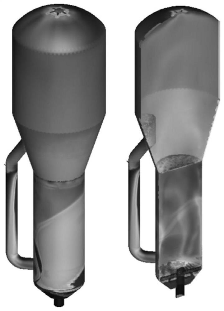 A method for measuring the distribution of flow parameters in a granular fluid two-phase flow reactor